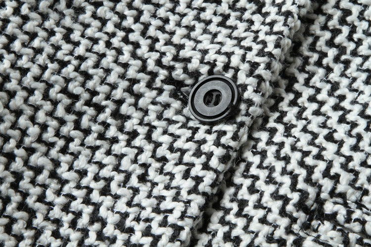 Manteau Slim en Laine à Manches Longues Élégance Intemporelle