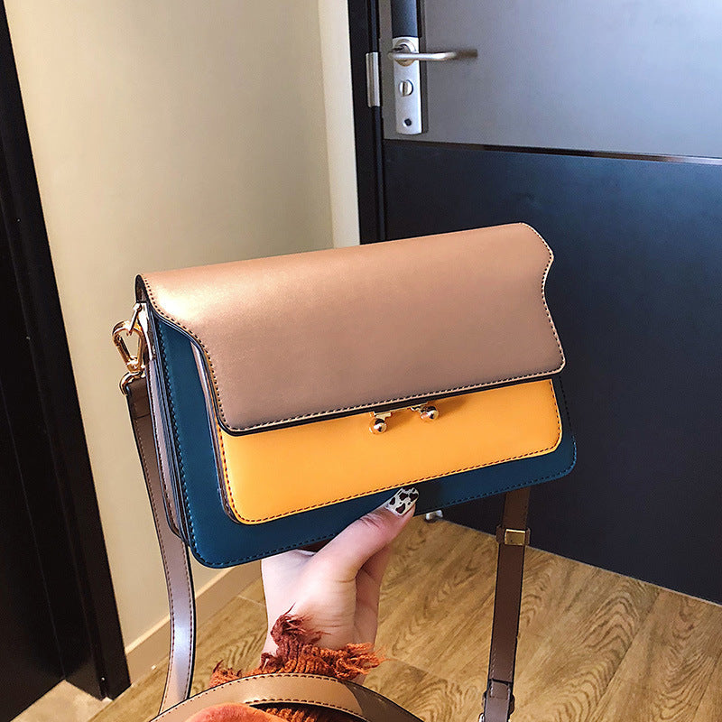 Sacs à Épaule en Cuir Bicolore