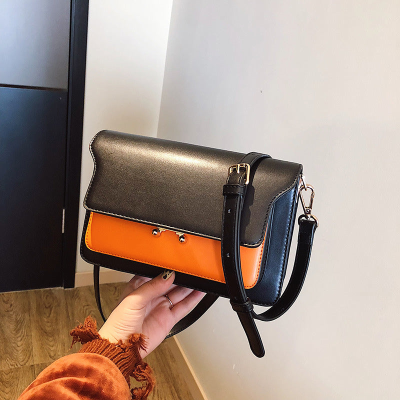 Sacs à Épaule en Cuir Bicolore