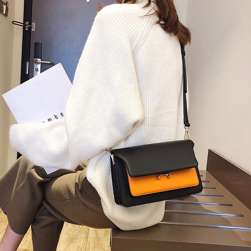 Sacs à Épaule en Cuir Bicolore