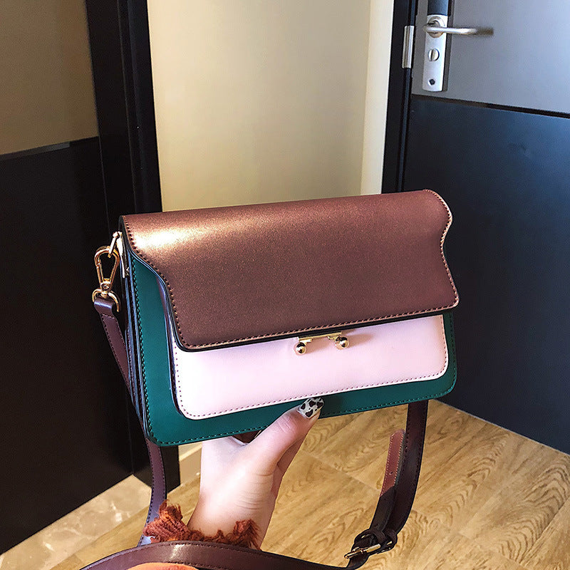 Sacs à Épaule en Cuir Bicolore