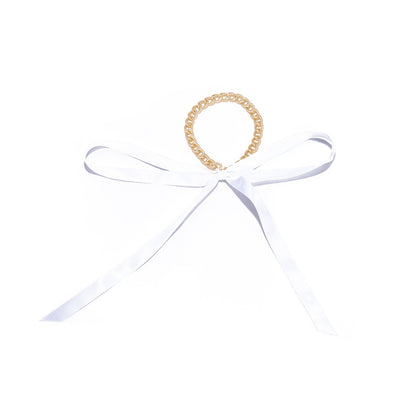 Bracelet de Plage Sexy en Chaîne et Ruban Satiné