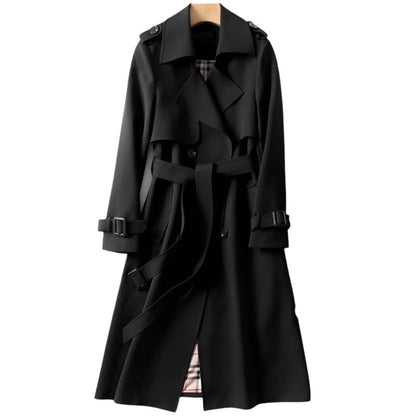 Trench-coat mi-long pour femme - Coupe longue et élégante pour l'automne