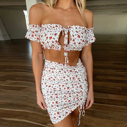 Ensemble floral blanc