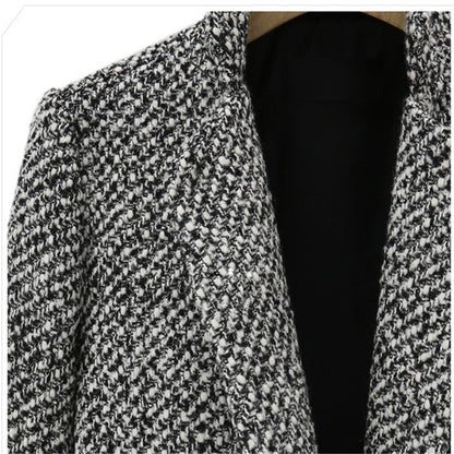 Manteau Slim en Laine à Manches Longues Élégance Intemporelle