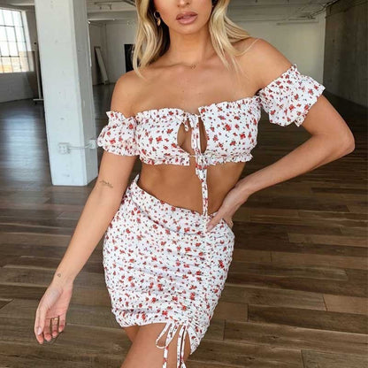 Ensemble floral blanc